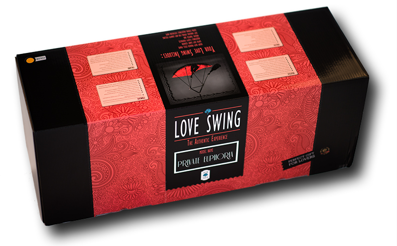 Product box of the sex swing "Private Euphoria"