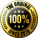 Gold Badge "100% The Original" 100% - since 2018