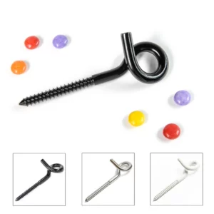 Curl pigtail hook for sex swings - all colors