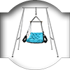 Wall stand for love swings